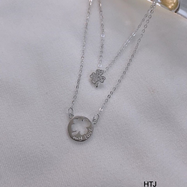 DÂY CHUYỀN NỮ BẠC Ý S925- DÂY CHUYỀN NỮ KÉP TẶNG NGƯỜI YÊU