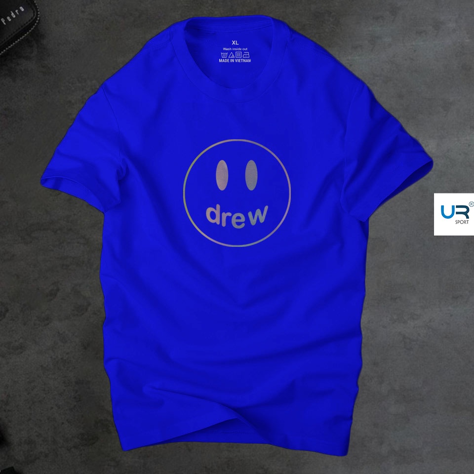 Áo thun nam nữ cổ tròn drew pản quang 7 màu vải cotton co giãn,dày dặn thoáng mát |ur sport