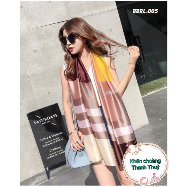 Lụa - khăn choàng lụa mỏng cao cấp