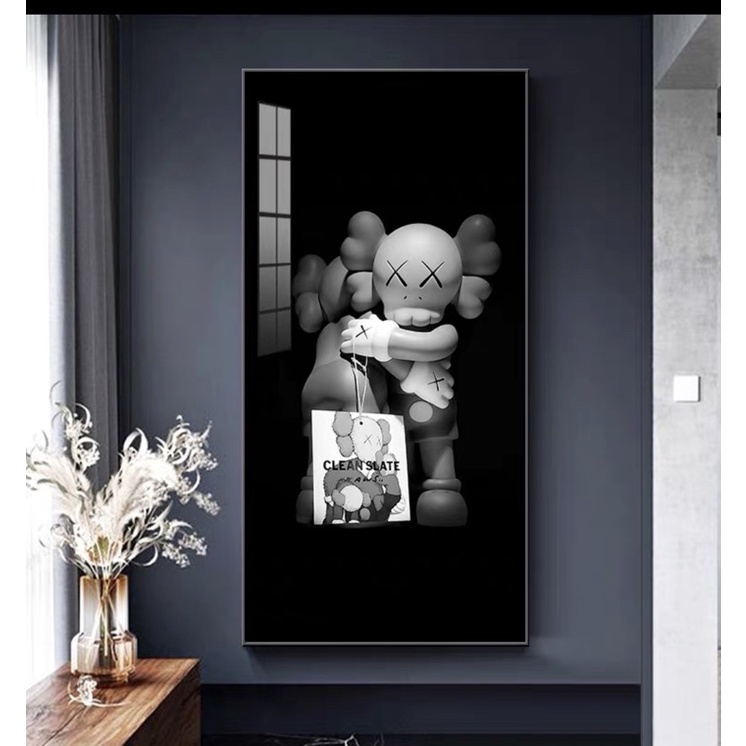 T60 Tranh Treo Tường Tráng Gương Gấu Bearbrick Decor Trang Trí Nhà/ Cửa Hàng/ Quà Tặng Decor Tân Gia Livestream