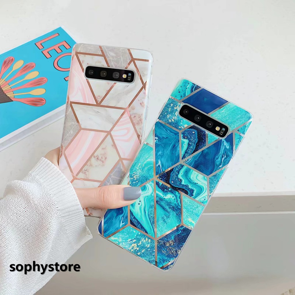 Ốp điện thoại dẻo vân đá cẩm thạch Samsung S8 S9 S10 Plus S10e A40 A50 A70 Huawei P20 P30 Mate 20 Pro Lite