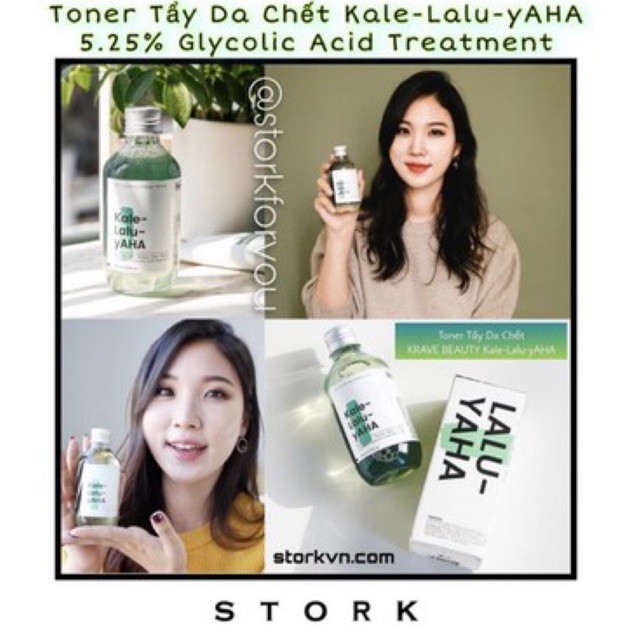 Toner Tẩy Da Chết KRAVE BEAUTY Kale-lalu-yAHA