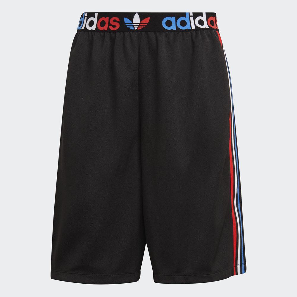 Quần Ngắn adidas ORIGINALS Nữ Adicolor Tricolor Primeblue Long Shorts Màu đen GN2934