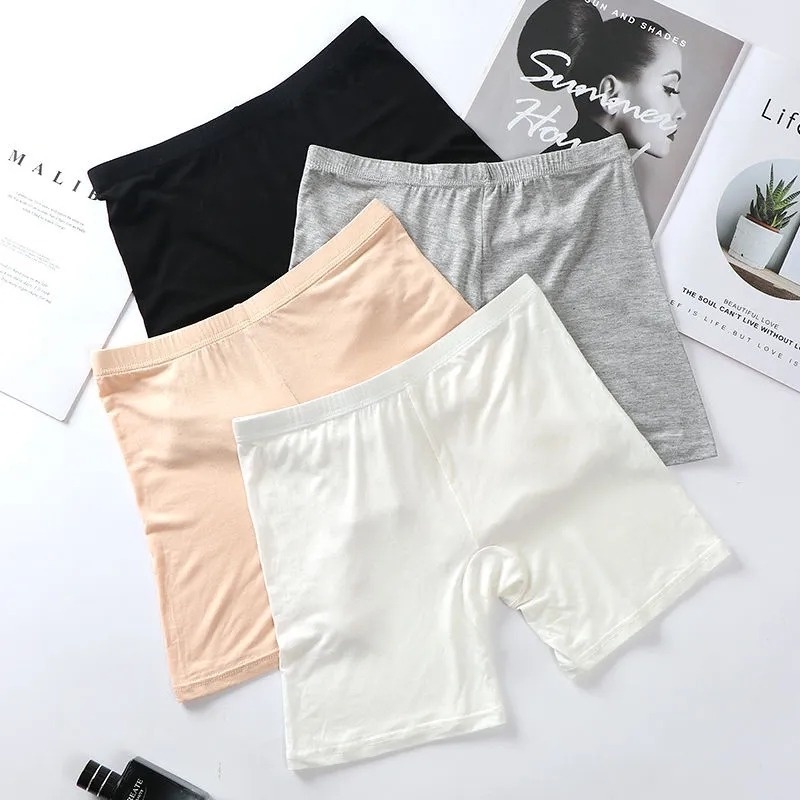 Quần Lót Boxer Không Đường May Vải Cotton Mềm Mại Siêu Mỏng Co Giãn Thời Trang Mùa Hè Dành Cho Nữ