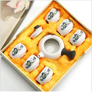Bộ ấm chén pha trà Định Châu Hoa Sen