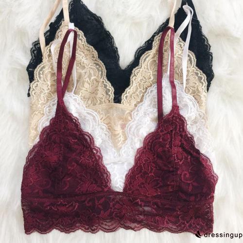 Áo bra 2 dây vải ren xinh xắn thời trang cho nữ