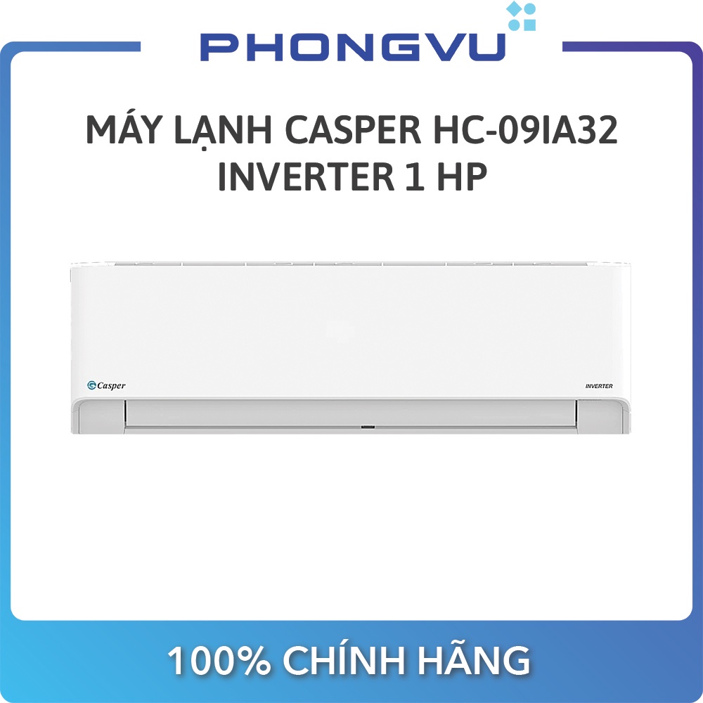 Máy lạnh Casper HC-09IA32 Inverter 1 HP (9000 BTU) - Bảo hành 36 tháng - Miễn phí giao hàng TP HCM