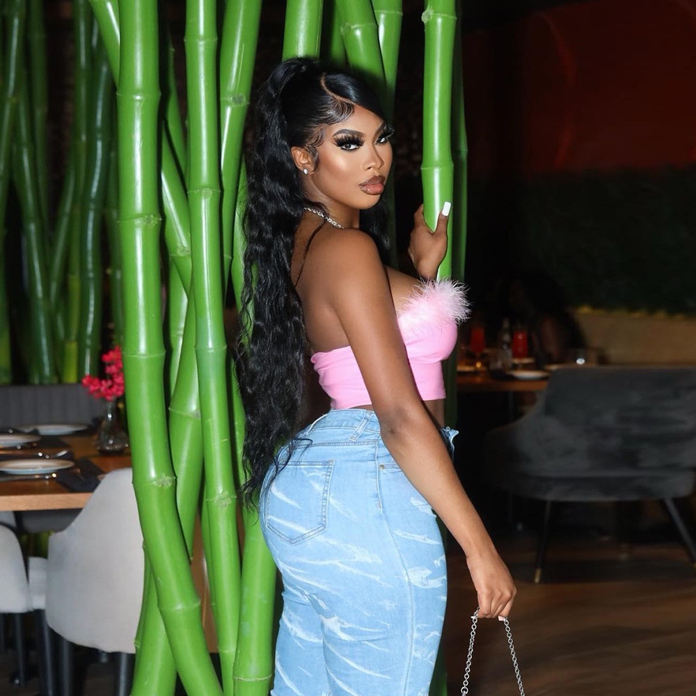 Áo Ống Bằng Da Pu Lót Lông Cừu Thiết Kế Quyến Rũ Dành Cho Nữ