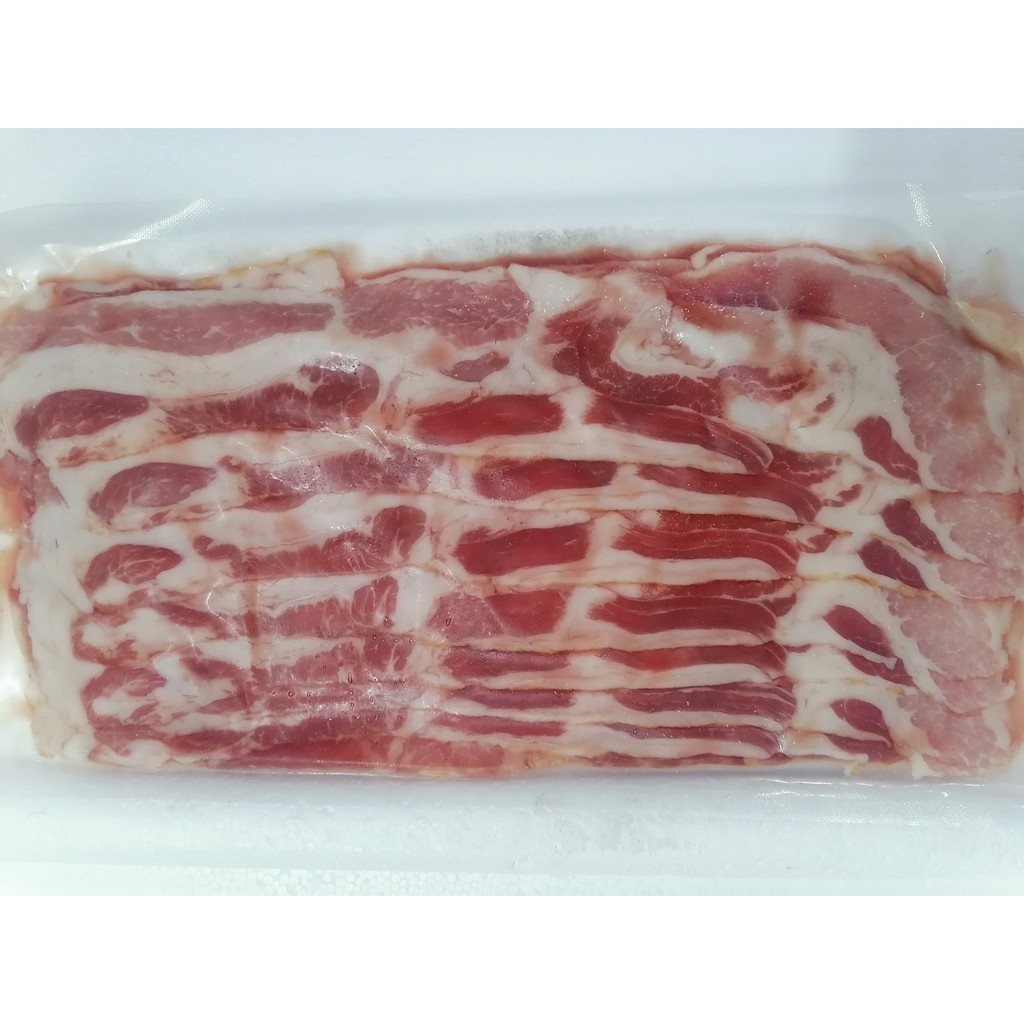 [Mã GROSALE2703 giảm 8% đơn 250K] [500g] Ba rọi miếng xông khói [VN] CON HEO VÀNG Bacon (nw5)