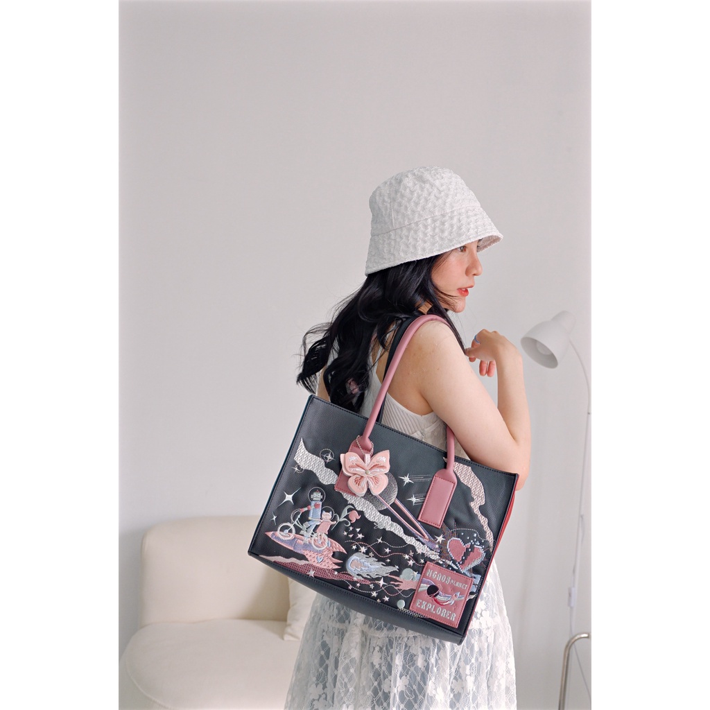Túi xách NGAOS Artbook Lover Black - big size