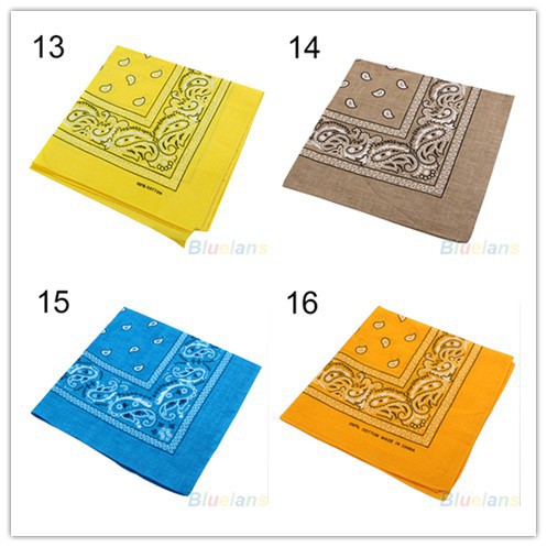 Khăn vải cotton quấn đầu có in họa tiết nhiều màu sắc khác nhau đầy cá tính dành cho nam nữ