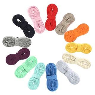 Dây giày thể thao sneaker bản dẹp trơn nhiều màu basic rộng 8mm dài từ 90cm đến 120cm