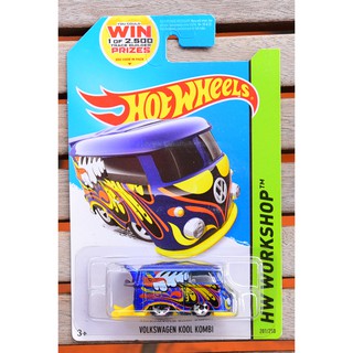 Xe mô hình tỉ lệ 1:64 hot wheels volkswagen kool kombi 201/250 hw workshop