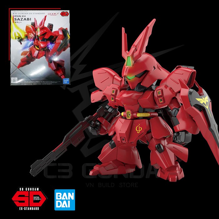 MÔ HÌNH GUNDAM BANDAI SD EX-STANDARD 017 SAZABI