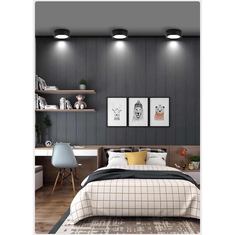 Đèn Led Tròn Gắn Trần Nhà 5W 10W 15W