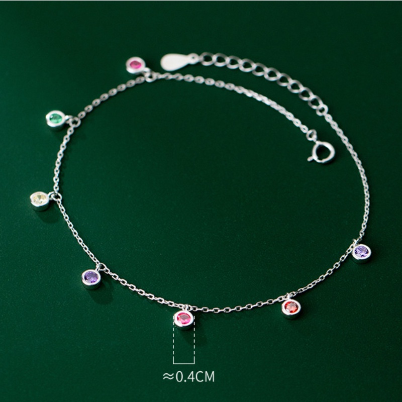 Vòng chân nữ phong cách hàn quốc đơn giản nhiều màu sắc thời trang vòng chân