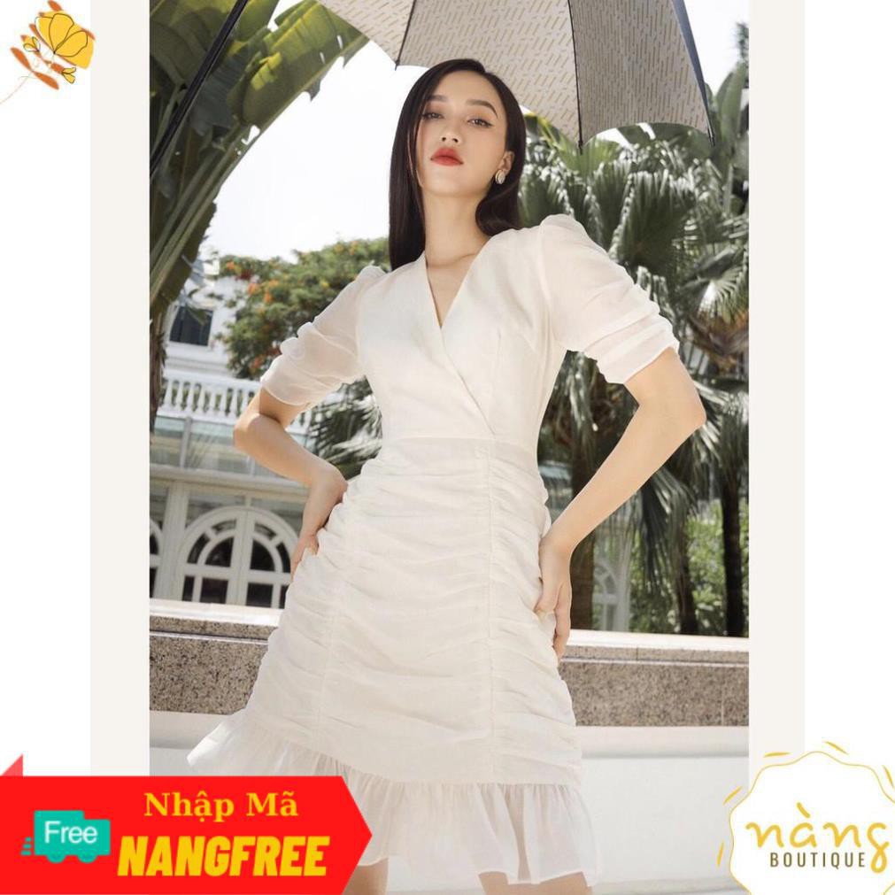 [Giao hàng nhanh]Váy Nữ Đẹp 💖FREESHIP💖 Đầm Cổ Tim Đắp Chéo Chíp [Mẫu Mới 2021]