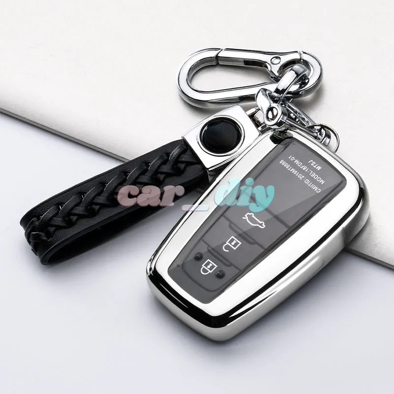 Vỏ TPU Bọc Chìa Khóa Xe Hơi Toyota Rav4 2021 Hybryd Camry 70 2020 Prado Corolla Sedan 2019