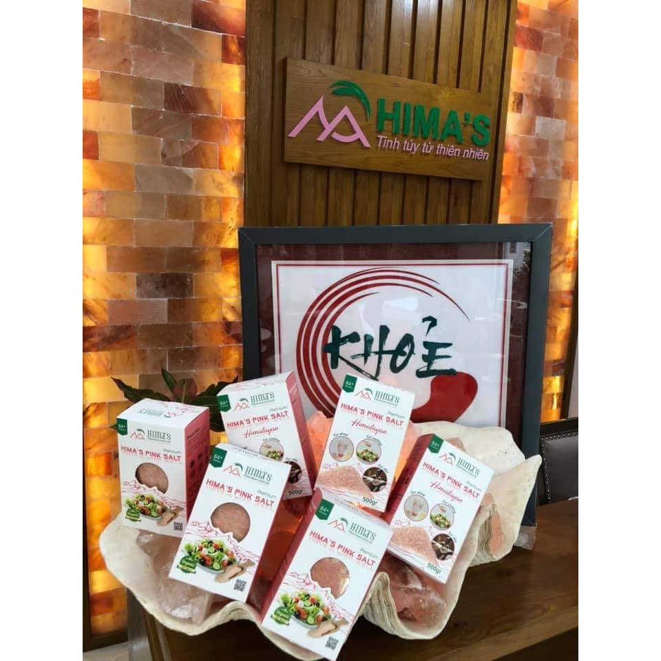 [HÀNG CHÍNH HÃNG] Muối hồng Himalay-Hima's Premium, Muối khoáng, muối ăn, muối tắm, muối tự nhiên, muối sạch