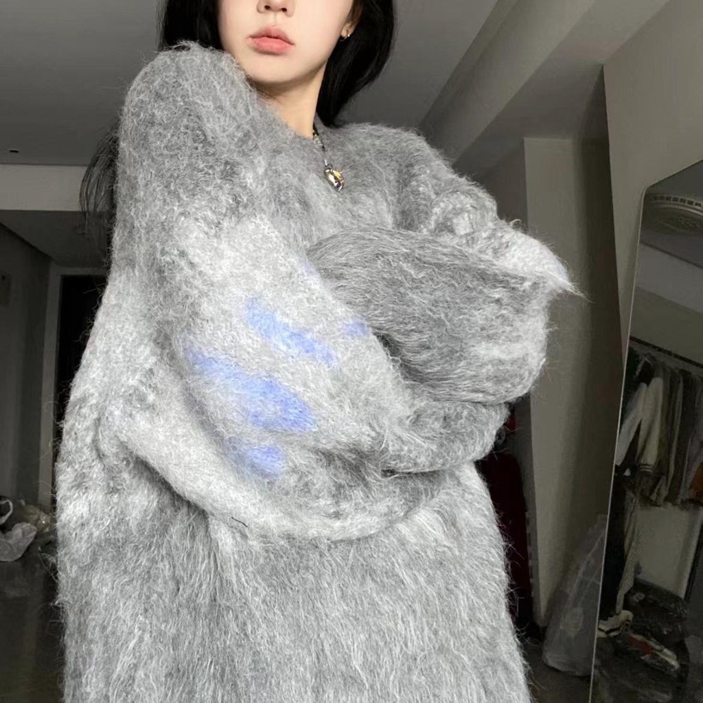 Áo Sweater Chui Đầu Dáng Rộng Phong Cách Mới Mùa Thu 2022