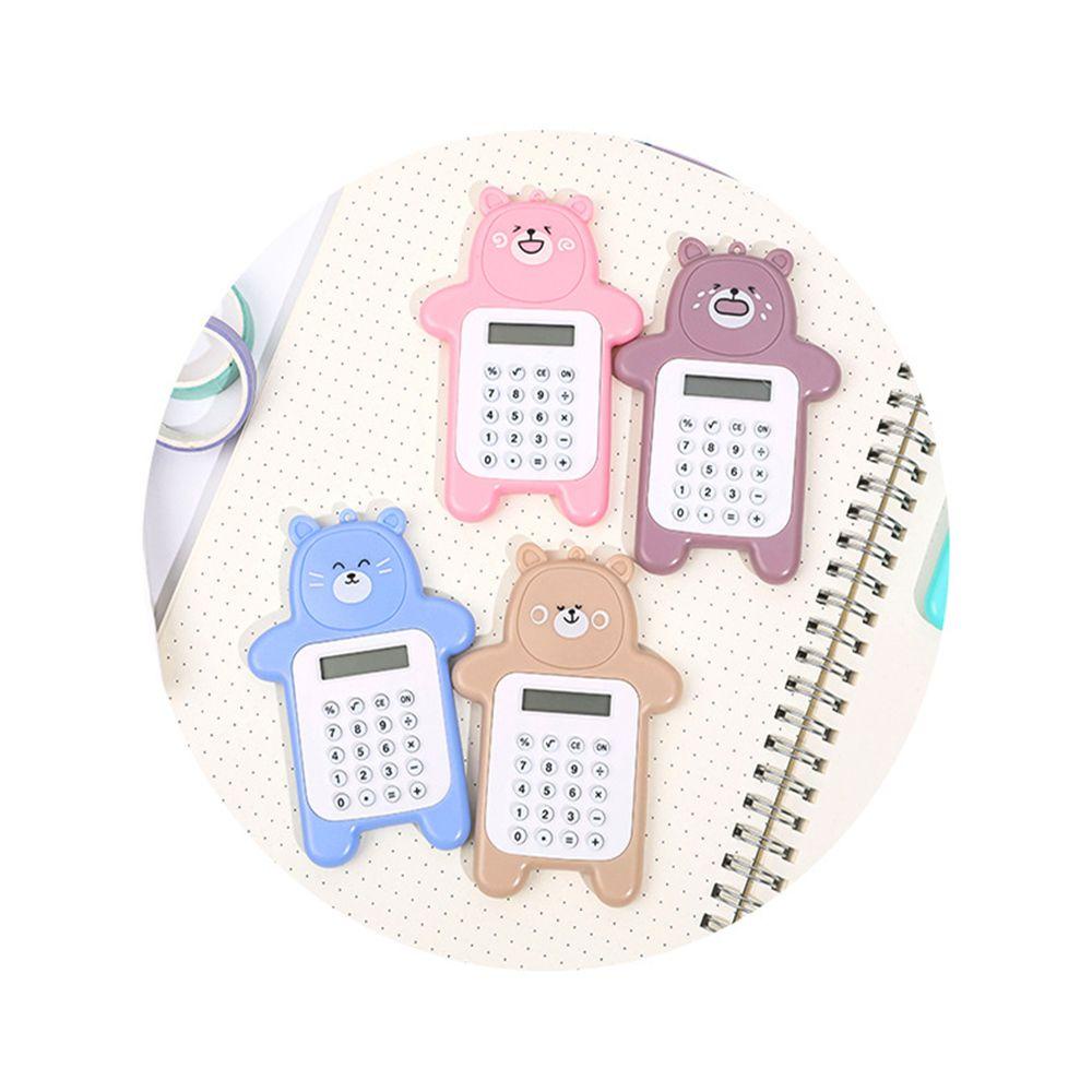 LAKAMIER 1 Máy Tính Tích Hợp Pin Nút Bấm Hình Gấu Mới