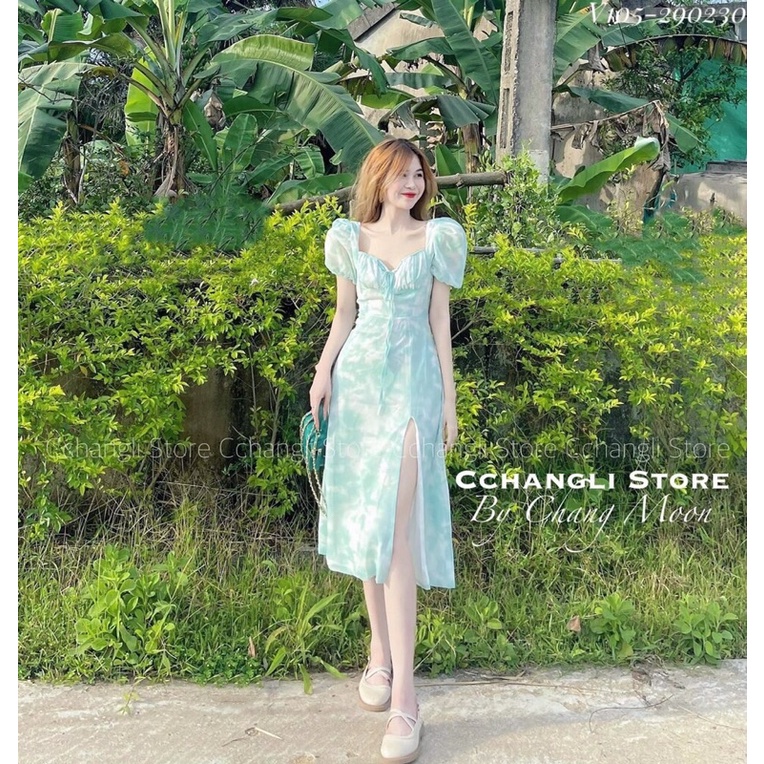 Đầm Cho Con Bú Thời Trang, Đầm Cho Con Ti Đẹp V105