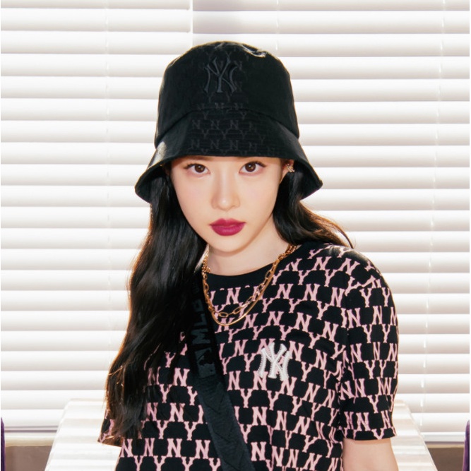 MŨ MLB CALSSIC MONOGRAM JACQUARD BUCKET HAT NEW YORK YANKEES THỜI TRANG