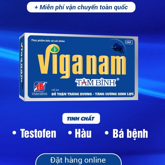 VIGANAM TÂM BÌNH - Nguồn gốc thảo dược, bổ thận tráng dương, tăng cường sinh lực