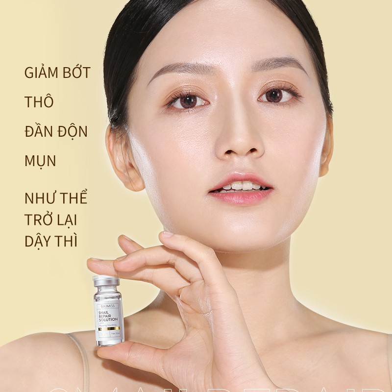 Tinh Chất Baimiss Từ Axit Hyaluronic Ốc Sên Dưỡng Ẩm Sáng Mịn Giảm Nếp Nhăn Hiệu Quả Cao Cấp 10ml