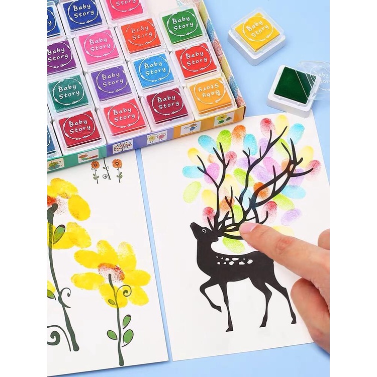 [HOT] Bộ Tranh Màu Tô Bằng Ngón Tay Nhiều Hình Ảnh Đơn Cho Bé Vui Chơi Sáng Tạo