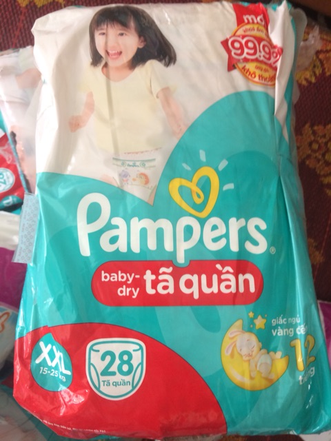 Bỉm quần pamper XL32 ,XXL 28, M40, L36, L20, XL18,M22