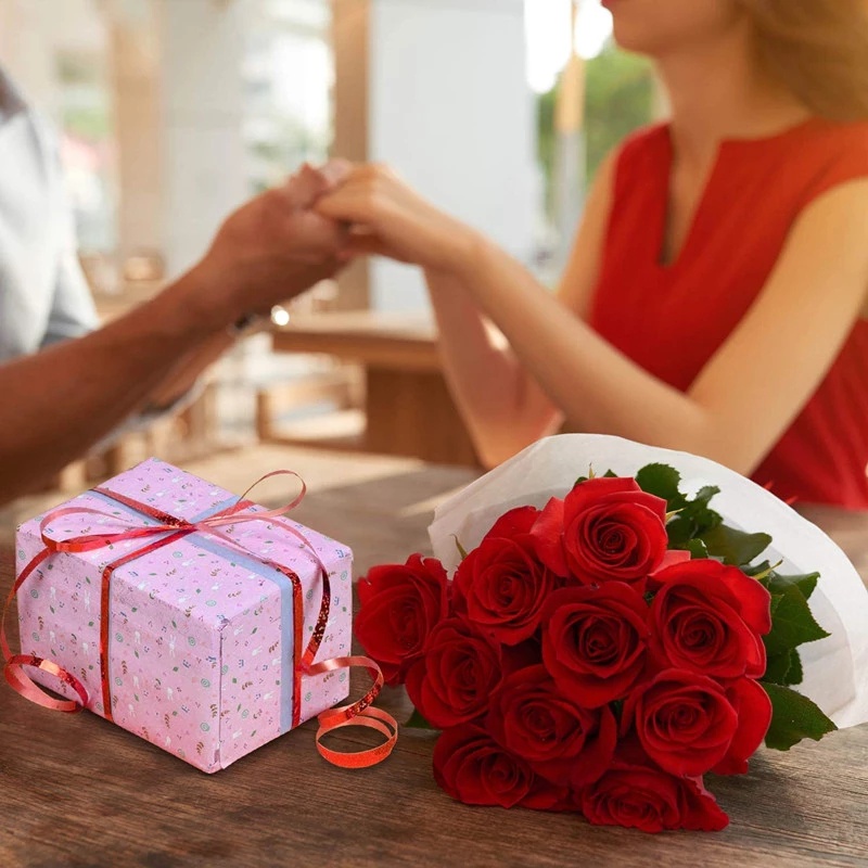 Cuộn dây ruy băng kim tuyến 10m dùng gói quà, buộc bóng trang trí sinh nhật, đám cưới - Kem Shop K132