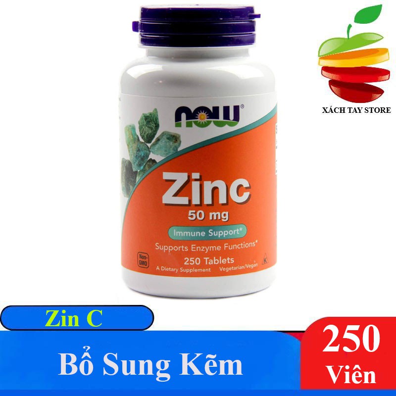 Viên Bổ Sung Kẽm Zinc NOW 50mg