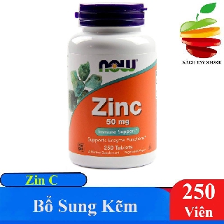 Viên Bổ Sung Kẽm Zinc NOW 50mg