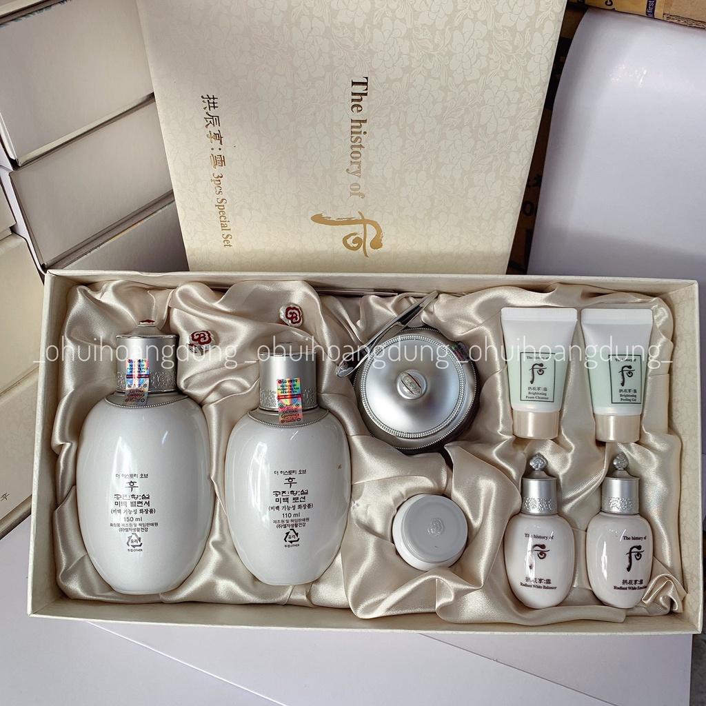 [HÀNG CÔNG TY CHECK TEM CHÍNH HÃNG] Bộ Dưỡng Trắng Whoo Gongjinhyang Seol Radiant White Special Set