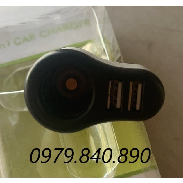 Búa thoát hiểm ô tô 3 trong 1 : Búa + Tẩu 12v + 2 cổng sạc USB trên ô tô