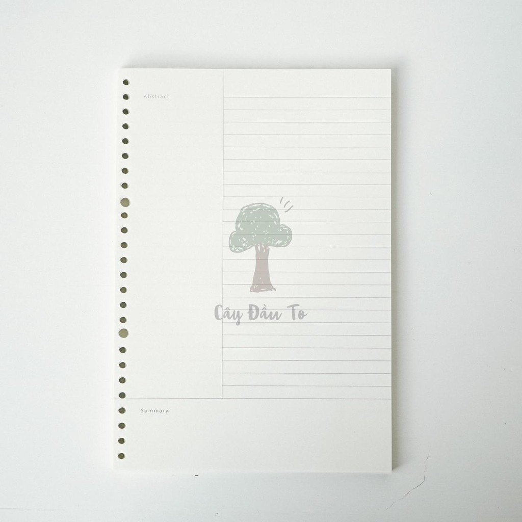 Ruột 50-100 Giấy Thay Dành Cho Sổ Bìa Còng A5/B5 Maruman Refill Binder Cây Đầu To