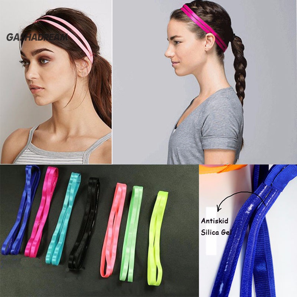 Băng đô cài tóc co giãn chống trượt cho nữ dùng khi tập yoga
