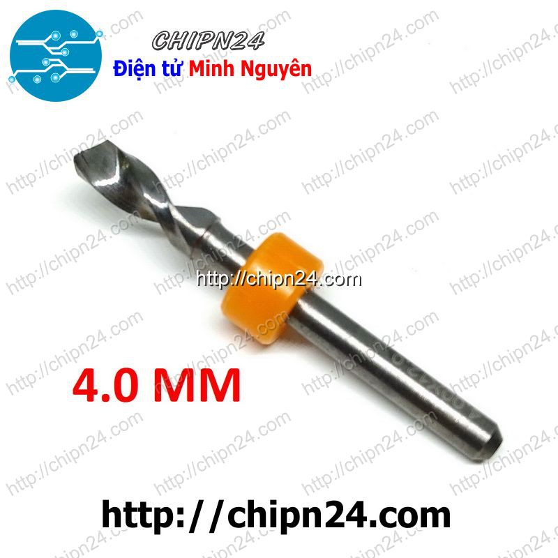[1 CÂY] Mũi khoan mạch in CNC 4.0mm (Mạch điện tử, PCB)