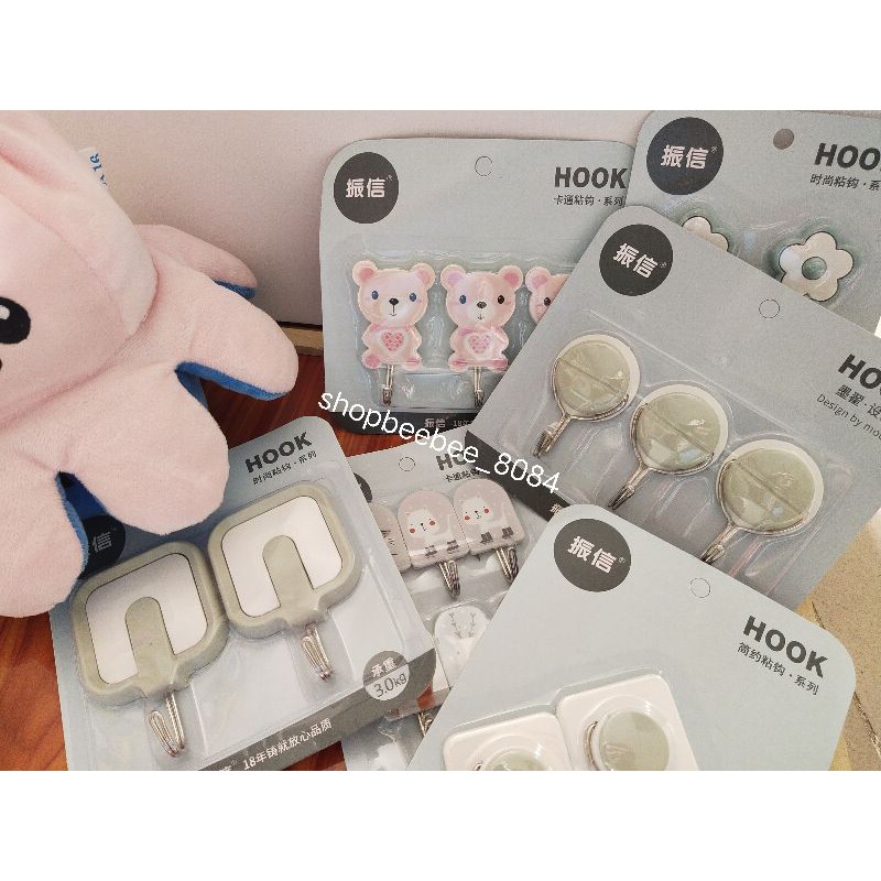 móc dính tường treo đồ (giá theo vỉ)