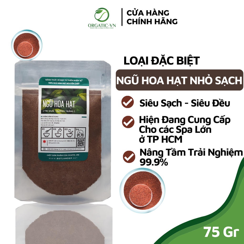 100GR Ngũ hoa hạt nguyên chất Ogatic_vn ( hạt ngũ hoa, hạt đình lịch ) - Handmade