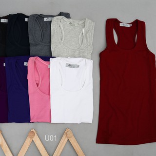 Áo 3 lỗ nữ cổ tròn KING Áo ba lỗ trơn sát nách dáng dài ôm body vải cotton mềm mịn dày bigsize cao cấp U01