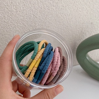 Set 20 Dây Thun Cột Tóc Đơn Giản Dành Cho Nữ
