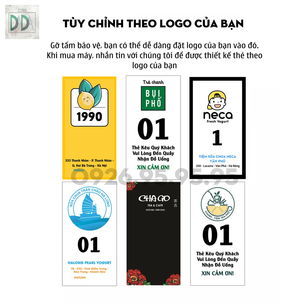 Bộ thẻ rung order _ gọi khách tự phục vụ Tầm Xa CHÍNH HÃNG ( VÔ ĐỊNH GIÁ RẺ )_ Thiết bị máy móc pha chế