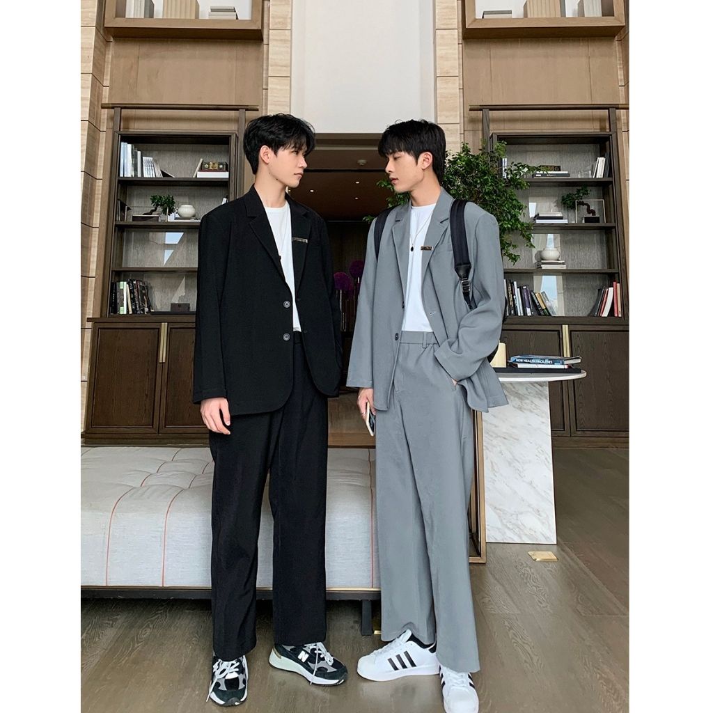 Bộ quần áo Blazer Tunoma bộ quần áo thu đông unisex phong cách Hàn quốc SBD001