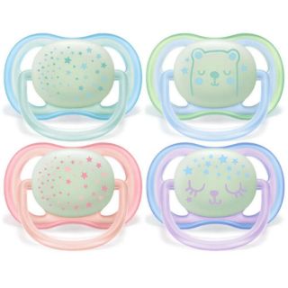 Ty ngậm ban đêm Philips AVENT Ultra Air 0-6- 18 tháng ,phát sáng SCF376/10