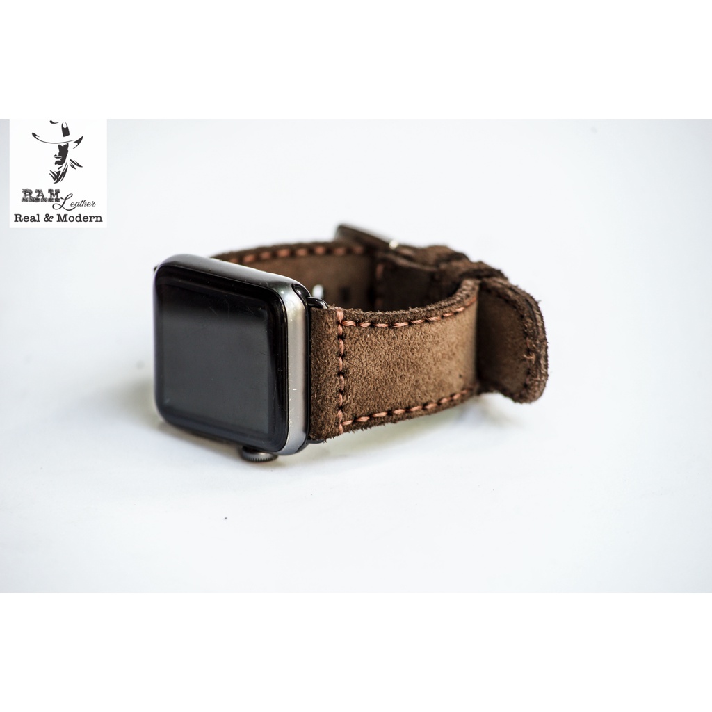 Dây đồng hồ RAM Leather vintage Apple Watch , iWatch , iphone Watch da bò thật - RAM Classic 1960 màu nâu vintage