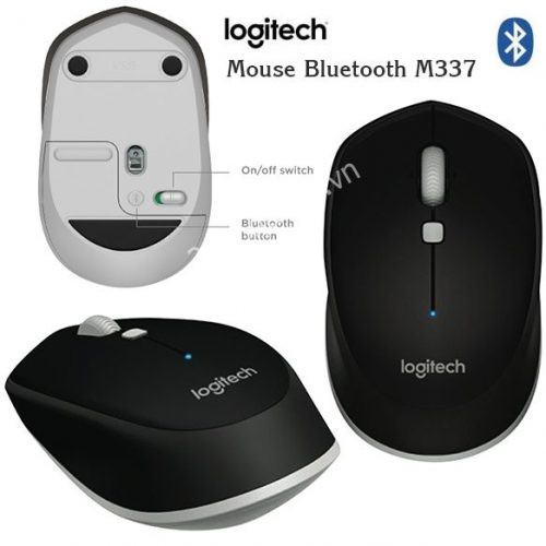 [Mã 159ELSALE hoàn 7% đơn 300K] Chuột Không Dây Bluetooth Logitech M337/Mouse wireless bluetooth M337