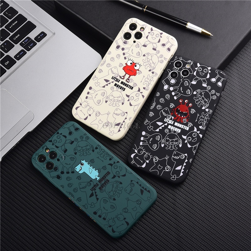 Ốp Điện Thoại Hình Quái Vật Nhỏ Cho IPhone 4 4S 5 5C SE 6 6S Plus 7 8 Plus 7Plus 8Plus IPhone X XS Max XR XSMax 11 Pro 11Pro