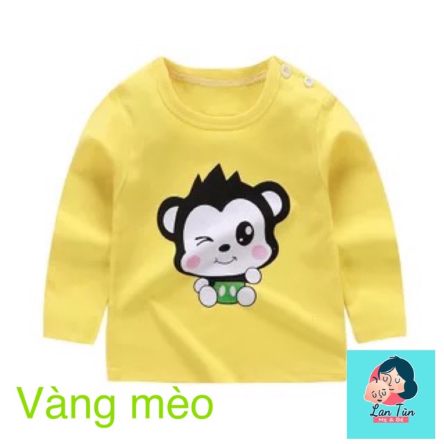 Áo cotton dài tay cao cấp mặc thu đông cho bé trai và bé gái-Giá siêu rẻ